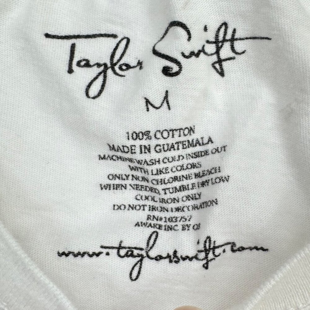 Taylor Swift Speak Now Graphic T Shirt White Size M Short Sleeve - Picture 6 of 8